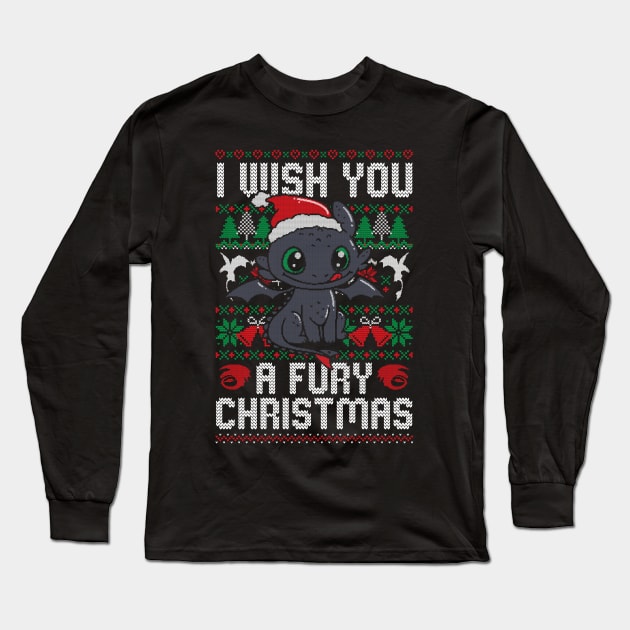 Fury Christmas Long Sleeve T-Shirt by eduely